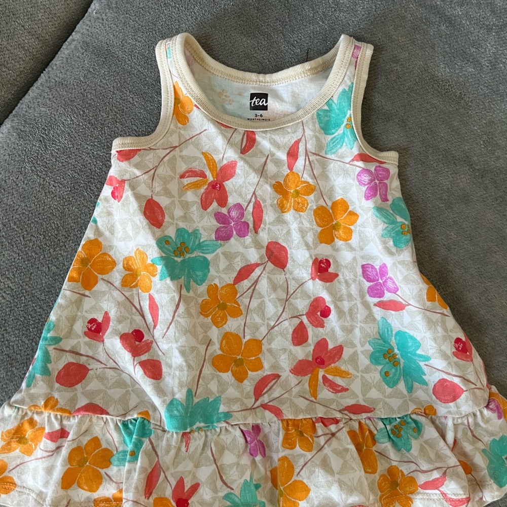 Tea Collection Colorful Floral Kids Tank Top